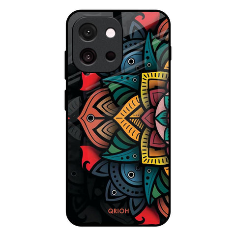 Retro Gorgeous Flower OnePlus 13s 5G Glass Back Cover Online