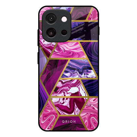 Electroplated Geometric Marble OnePlus 13s 5G Glass Back Cover Online