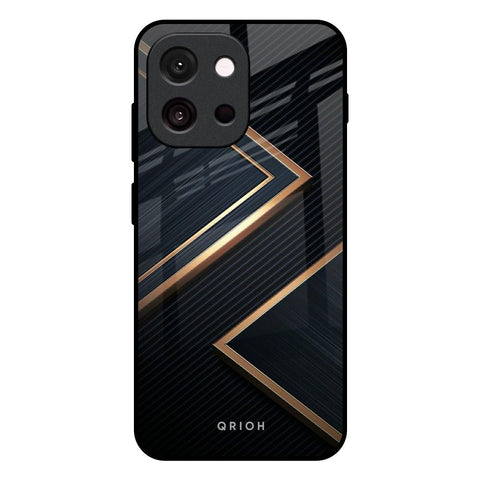 Sleek Golden & Navy OnePlus 13s 5G Glass Back Cover Online