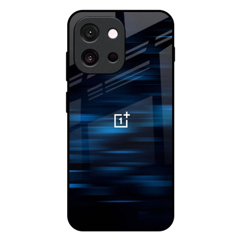 Blue Rough Abstract OnePlus 13s 5G Glass Back Cover Online