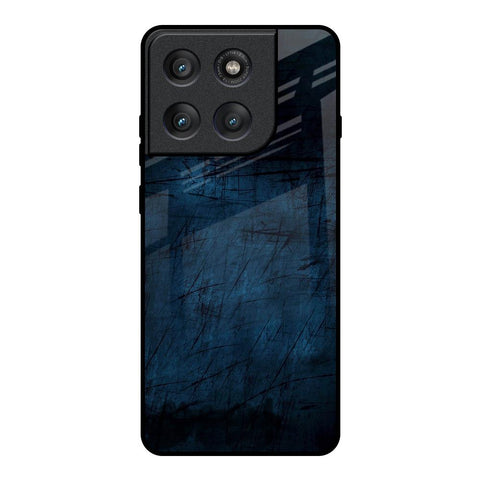 Dark Blue Grunge Motorola Edge 60 Pro Glass Back Cover Online
