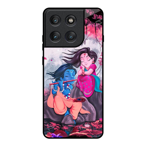 Radha Krishna Art Motorola Edge 60 Pro Glass Back Cover Online
