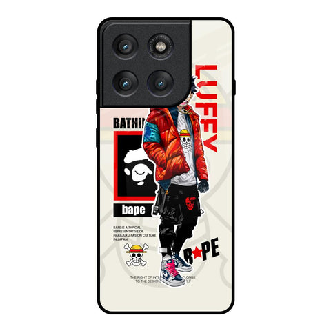 Bape Luffy Motorola Edge 60 Pro Glass Back Cover Online
