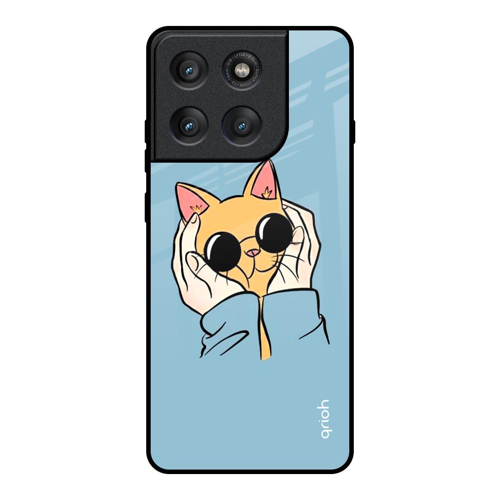 Adorable Cute Kitty Motorola Edge 60 Pro Glass Back Cover Online