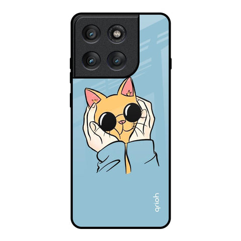 Adorable Cute Kitty Motorola Edge 60 Pro Glass Back Cover Online