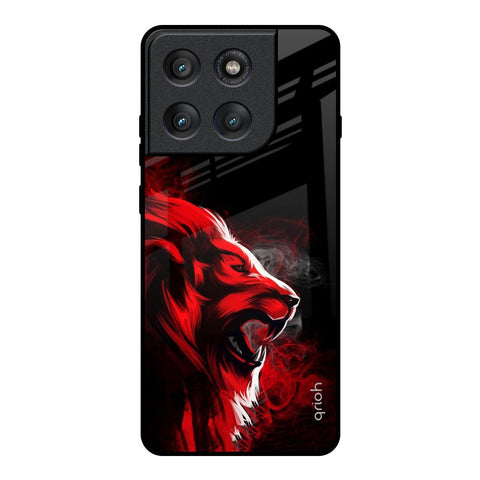 Red Angry Lion Motorola Edge 60 Pro Glass Back Cover Online