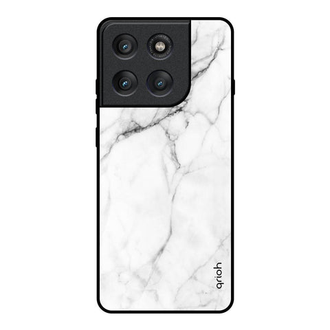Modern White Marble Motorola Edge 60 Pro Glass Back Cover Online