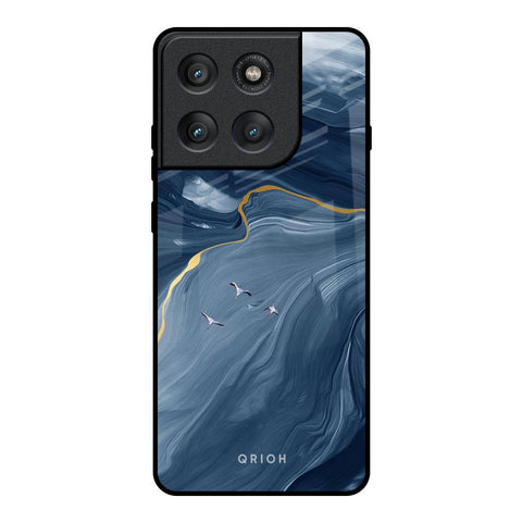 Deep Ocean Marble Motorola Edge 60 Pro Glass Back Cover Online