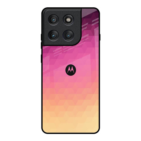 Geometric Pink Diamond Motorola Edge 60 Pro Glass Back Cover Online