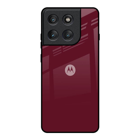 Classic Burgundy Motorola Edge 60 Pro Glass Back Cover Online