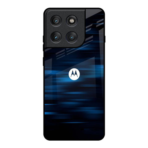 Blue Rough Abstract Motorola Edge 60 Pro Glass Back Cover Online