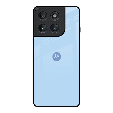 Pastel Sky Blue Motorola Edge 60 Pro Glass Back Cover Online