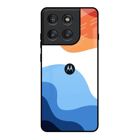 Wavy Color Pattern Motorola Edge 60 Pro Glass Back Cover Online