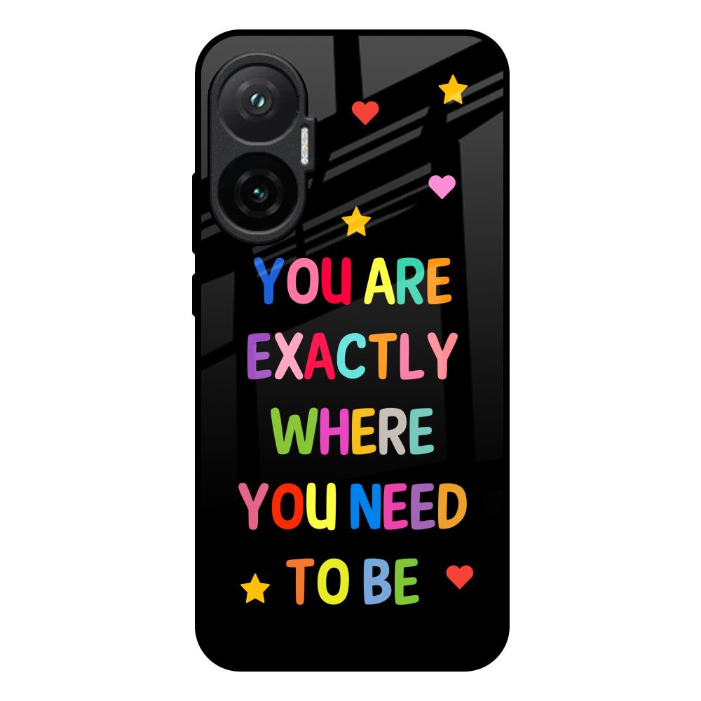 Magical Words Poco F7 5G Glass Back Cover Online