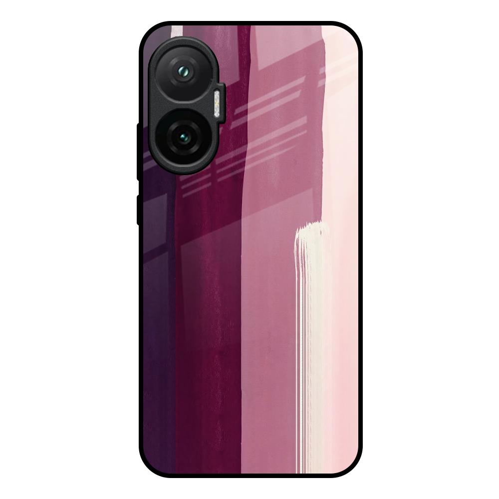 Brush Stroke Art Poco F7 5G Glass Back Cover Online