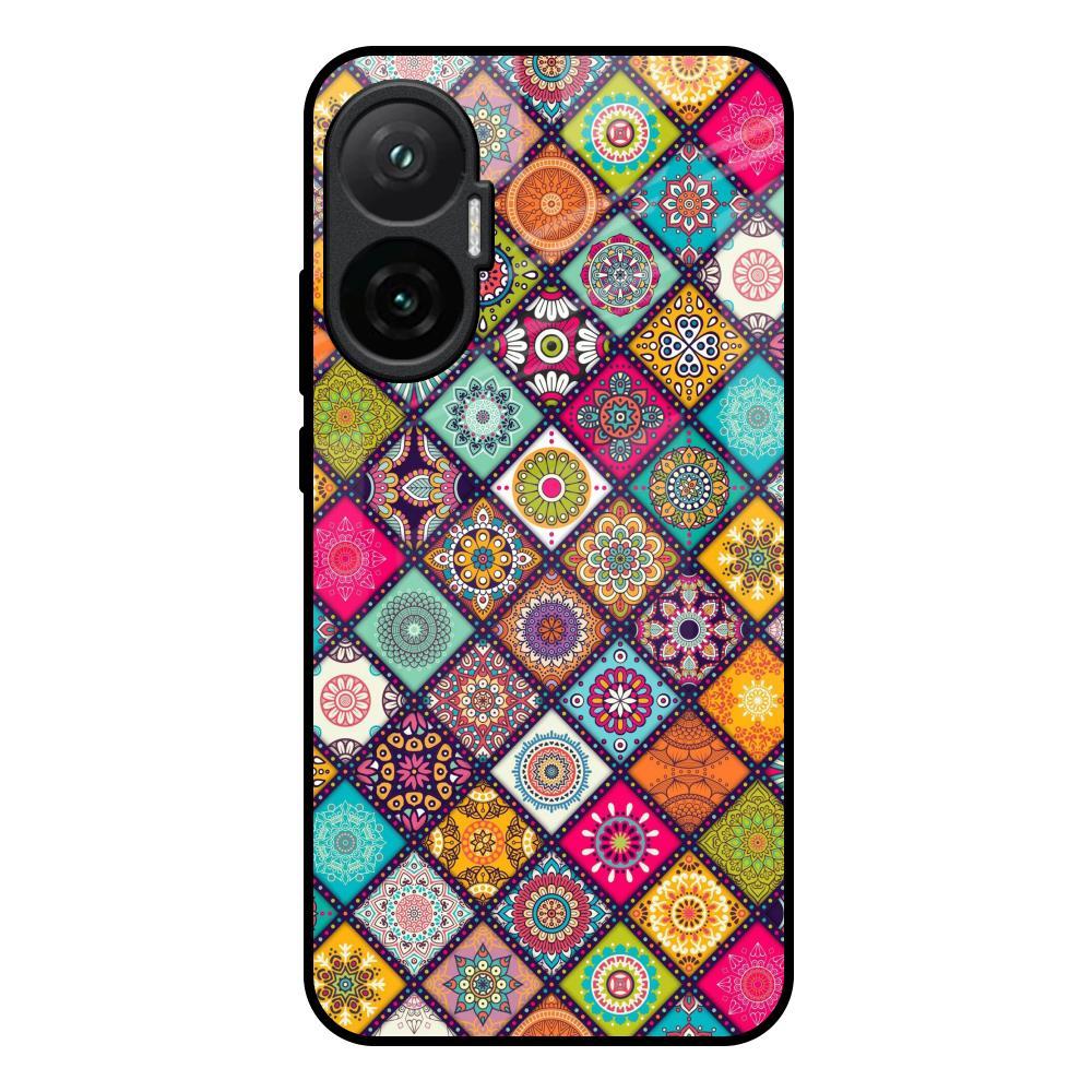 Multicolor Mandala Poco F7 5G Glass Back Cover Online