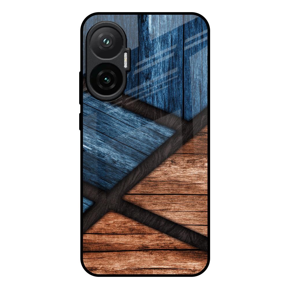 Wooden Tiles Poco F7 5G Glass Back Cover Online