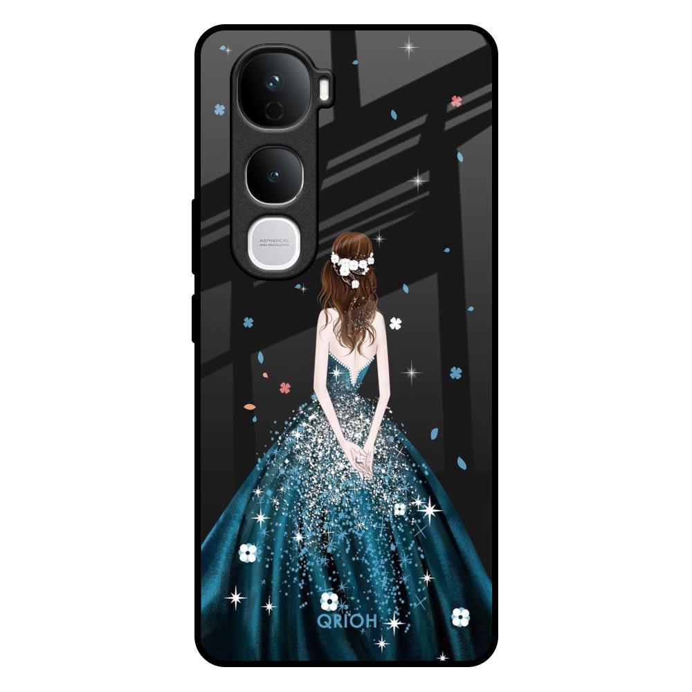 Queen Of Fashion Vivo Y400 Pro 5G Glass Back Cover Online