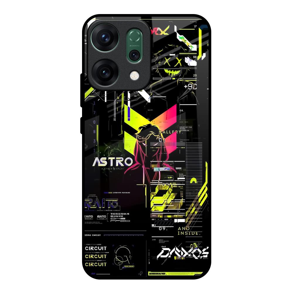 Astro Glitch Oppo Reno14 pro 5G Glass Back Cover Online