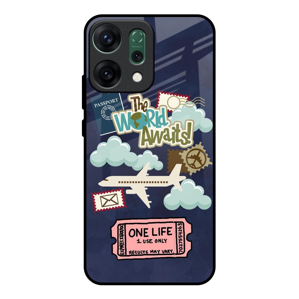Tour The World Oppo Reno14 pro 5G Glass Back Cover Online