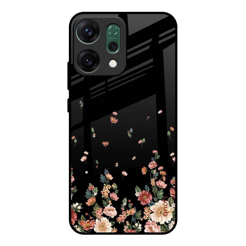 Floating Floral Print Oppo Reno14 pro 5G Glass Back Cover Online