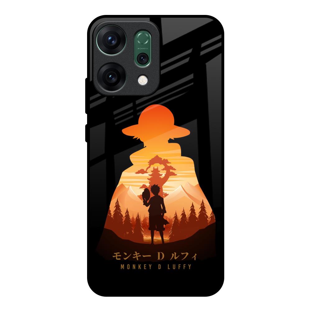 Luffy One Piece Oppo Reno14 pro 5G Glass Back Cover Online