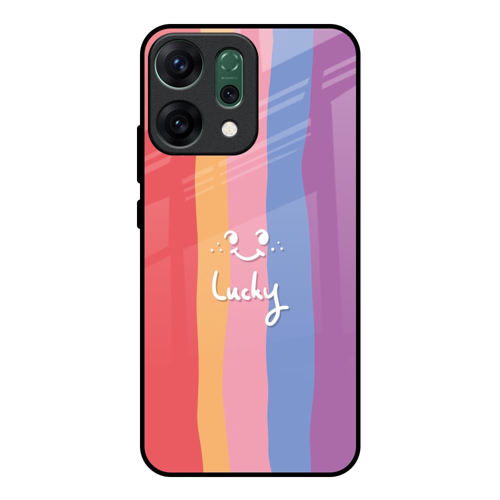 Lucky Abstract Oppo Reno14 pro 5G Glass Back Cover Online