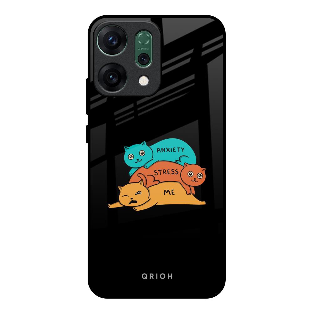 Anxiety Stress Oppo Reno14 pro 5G Glass Back Cover Online