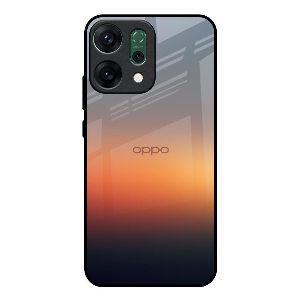 Aesthetic Orange Oppo Reno14 pro 5G Glass Back Cover Online