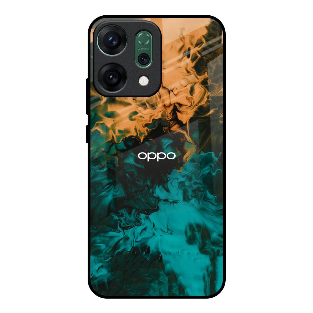 Watercolor Wave Oppo Reno14 pro 5G Glass Back Cover Online