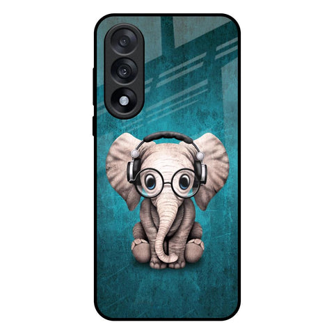Adorable Baby Elephant OnePlus Nord 5 5G Glass Back Cover Online