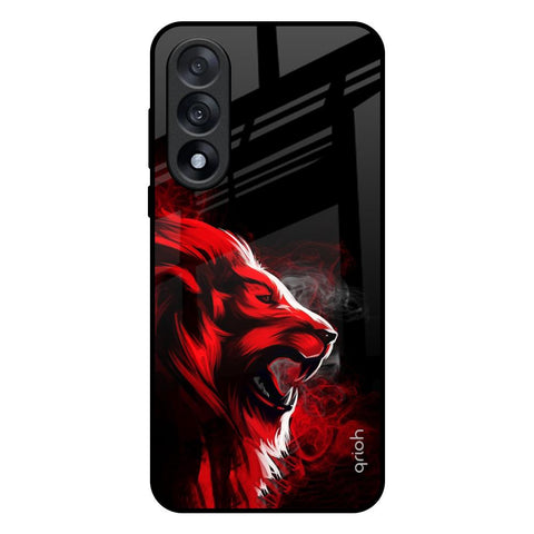 Red Angry Lion OnePlus Nord 5 5G Glass Back Cover Online