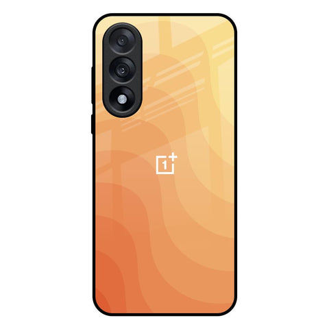 Orange Curve Pattern OnePlus Nord 5 5G Glass Back Cover Online