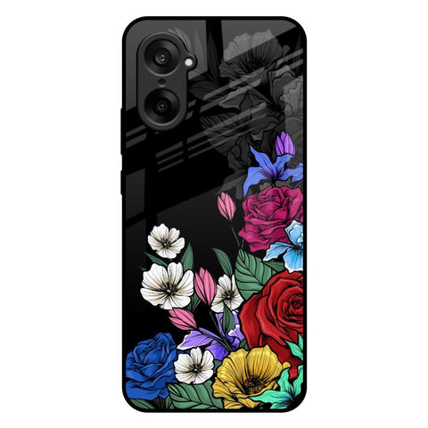 Rose Flower Bunch Art OnePlus Nord CE5 5G Glass Back Cover Online