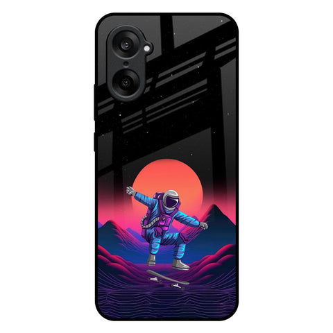 Retro Astronaut OnePlus Nord CE5 5G Glass Back Cover Online