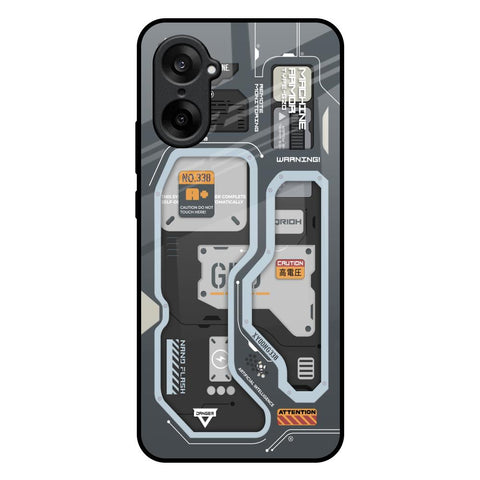 Retro Futuristic OnePlus Nord CE5 5G Glass Back Cover Online
