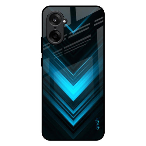 Vertical Blue Arrow OnePlus Nord CE5 5G Glass Back Cover Online