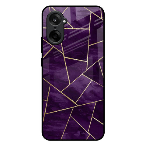 Geometric Purple OnePlus Nord CE5 5G Glass Back Cover Online