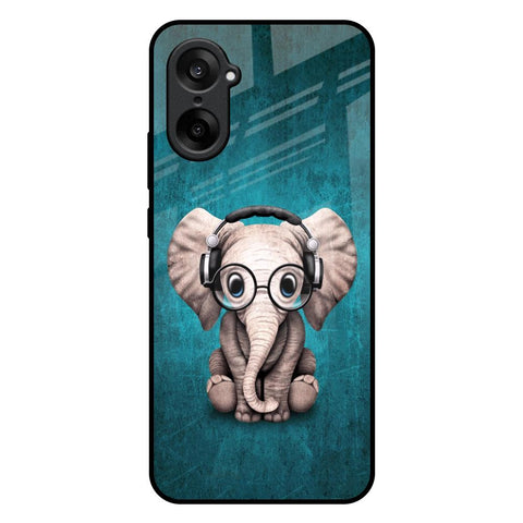 Adorable Baby Elephant OnePlus Nord CE5 5G Glass Back Cover Online