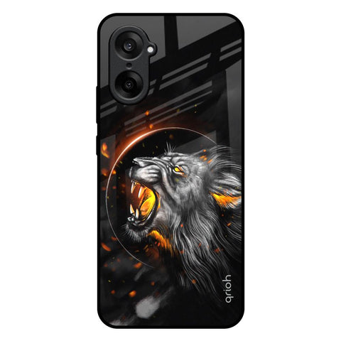 Aggressive Lion OnePlus Nord CE5 5G Glass Back Cover Online