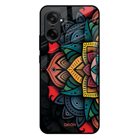 Retro Gorgeous Flower OnePlus Nord CE5 5G Glass Back Cover Online