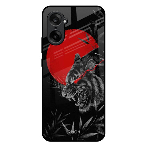 Red Moon Tiger OnePlus Nord CE5 5G Glass Back Cover Online