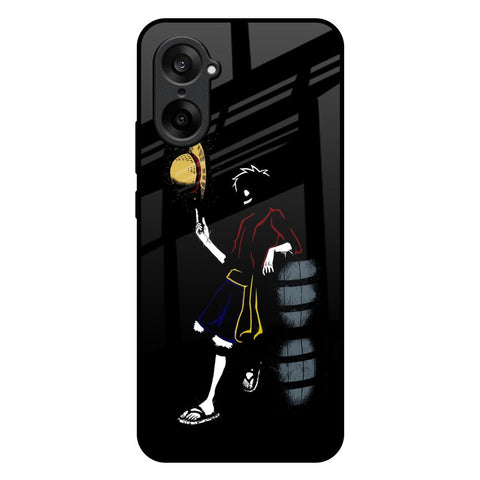 Luffy Line Art OnePlus Nord CE5 5G Glass Back Cover Online