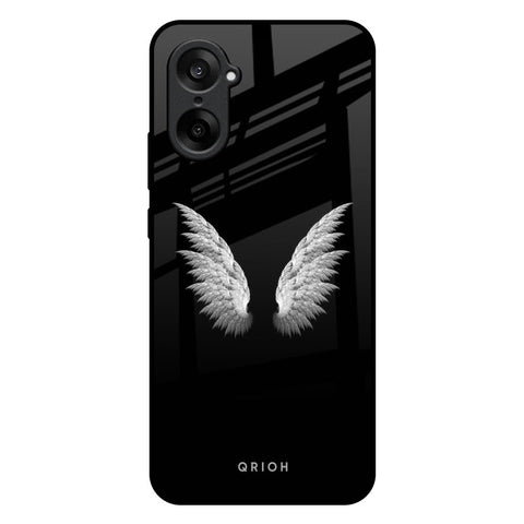 White Angel Wings OnePlus Nord CE5 5G Glass Back Cover Online