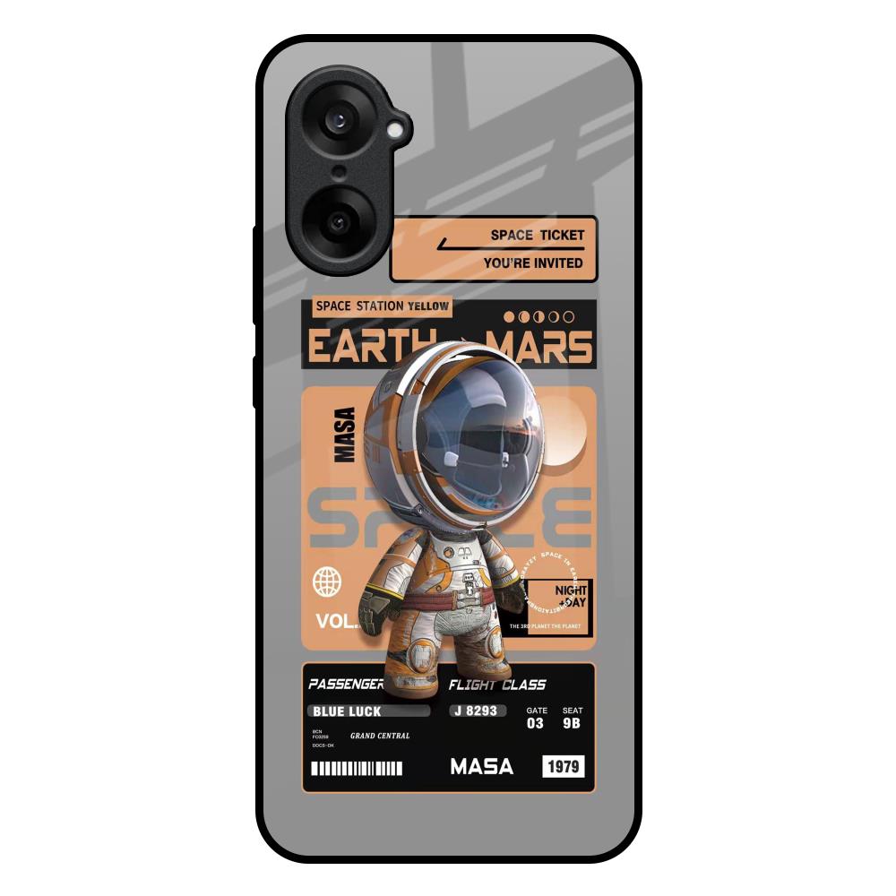 Space Ticket OnePlus Nord CE5 5G Glass Back Cover Online