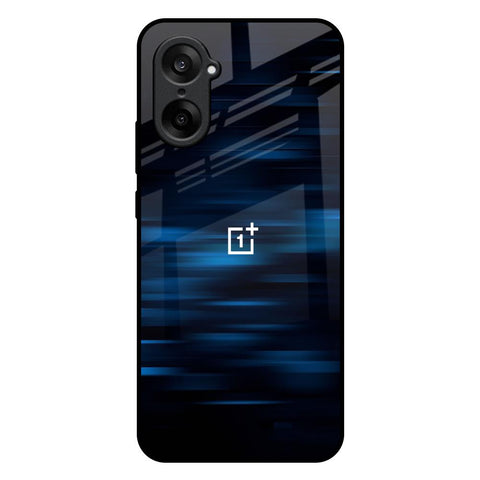 Blue Rough Abstract OnePlus Nord CE5 5G Glass Back Cover Online