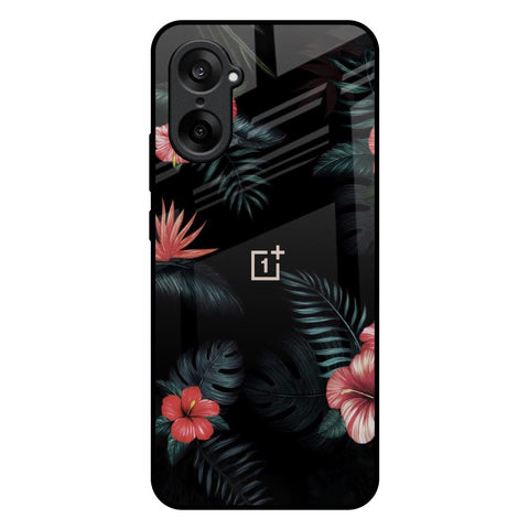Tropical Art Flower OnePlus Nord CE5 5G Glass Back Cover Online