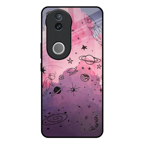 Space Doodles IQOO Z10R 5G Glass Back Cover Online