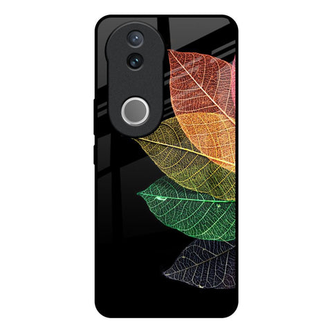 Colorful Leaves IQOO Z10R 5G Glass Back Cover Online
