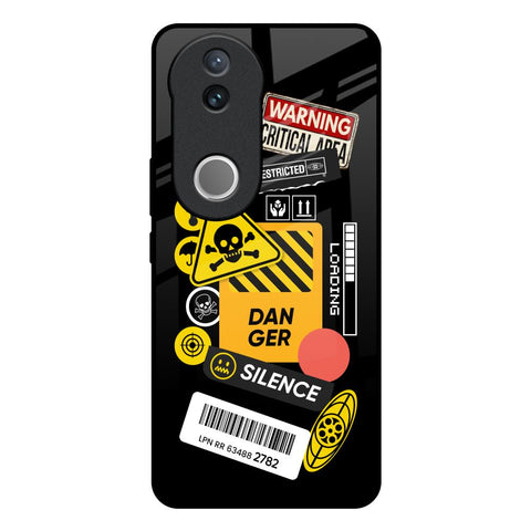 Danger Signs IQOO Z10R 5G Glass Back Cover Online